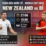 Ảnh bìa nhận định trận đấu New Zealand vs Bỉ lúc 10h00 ngày 27/06 tại bảng G World Cup 2026 - Gavang TV.